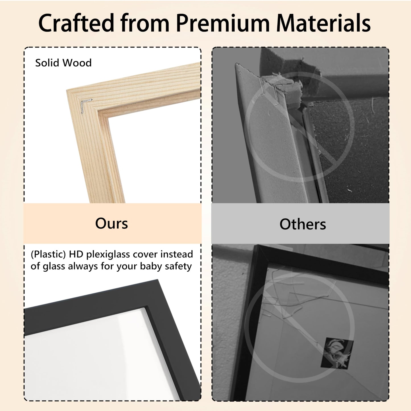 Hamuiers Sonogram Signature Frame Guest Book, Ultrasound Picture Keepsake Frame, Baby Shower Guest Book Alternatives, Gender Neu
