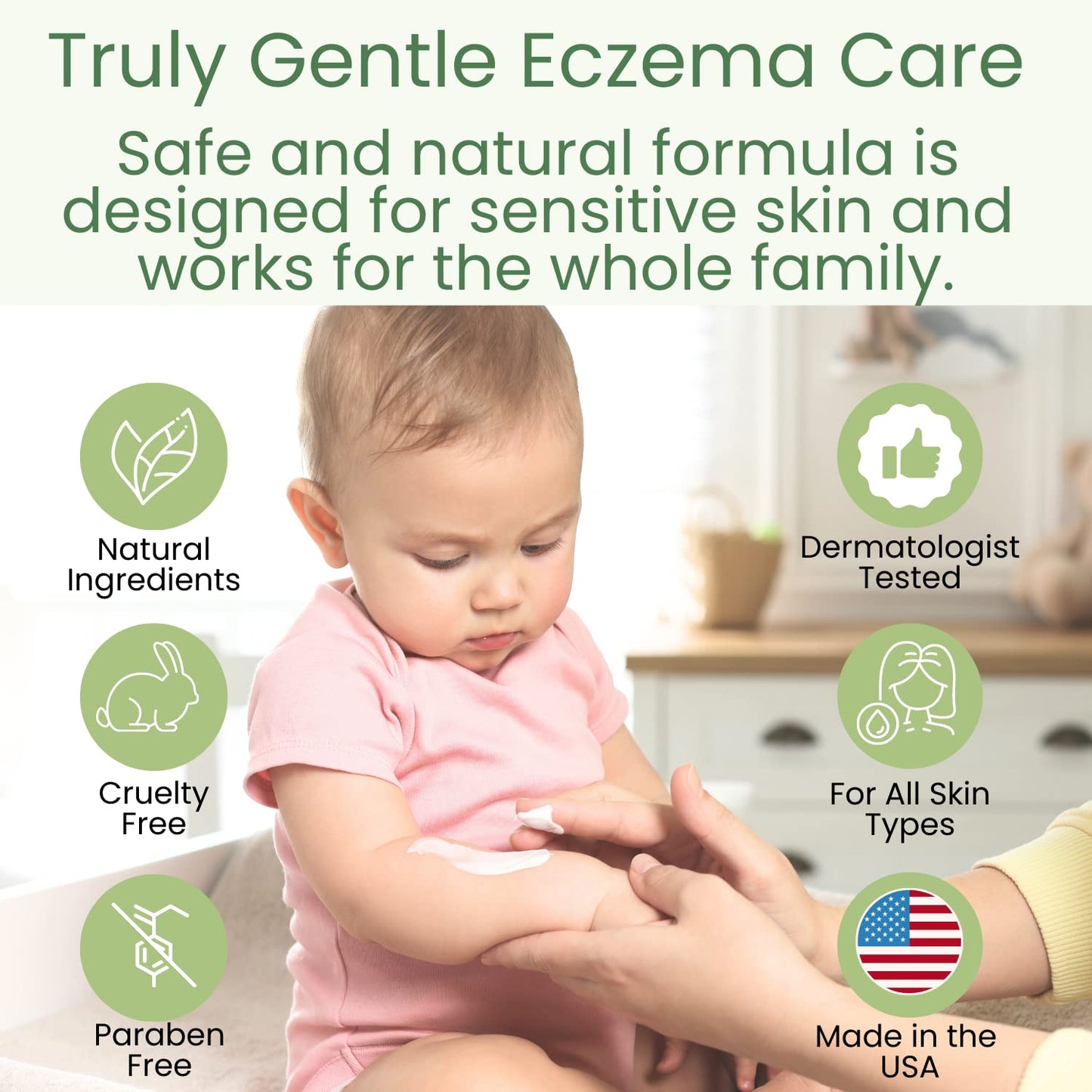 Trukid Soothing Skin Eczema Face And Body Wash - Nea-Accepted For Eczema, Soothes & Prevents Irritation, Fragrance-Free, Stops I