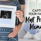 Green Pollywog Sonogram Photo Display | White Ultrasound Frame | Pregnancy Gift For First-Time Moms, Parents & Grandparents | Nu