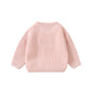 Toddler Baby Boys Girls Sweater Embroidered Long Sleeve Sweater Knitted Shirt Valentines Outfits Clothes Pink White