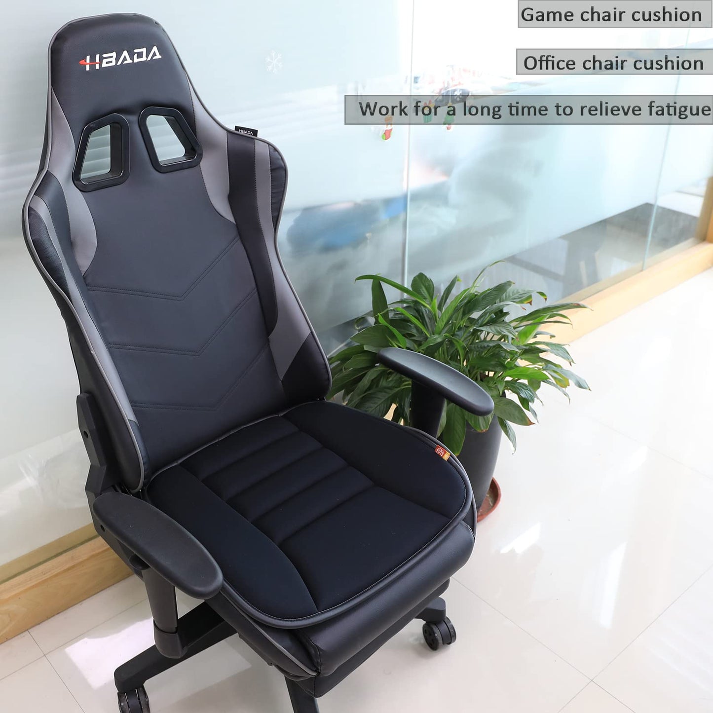 RaoRanDang Car Seat Cushion Pad for Car Driver Seat Office Chair Home Use Memory Foam Seat Cushion