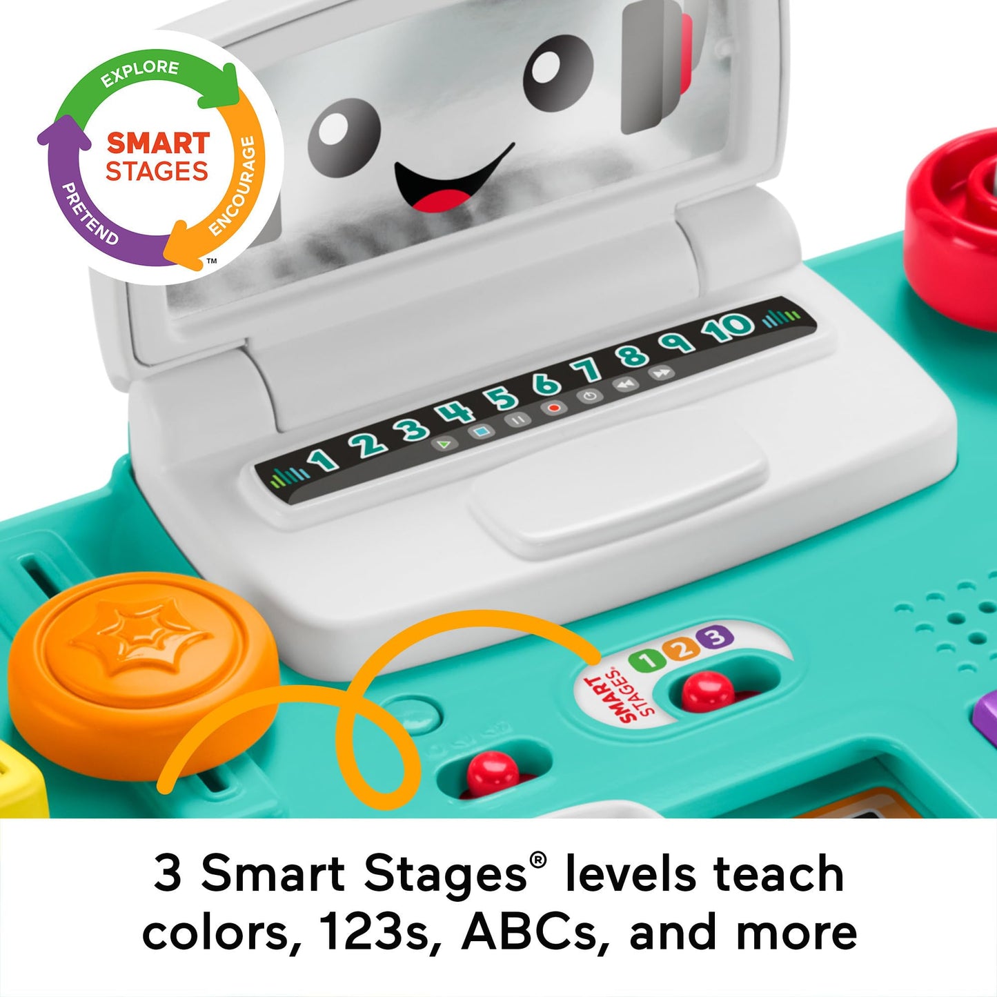 Fisher-Price Baby & Toddler Toy Laugh & Learn Mix & Learn DJ Table with Music Lights & Activities for Developmental Play Infants