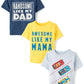 The Children'S Place,Baby Boys,And Toddler Family,Mom,Dad,Sibiling Short Sleeve Graphic T-Shirts,Multipacks,Handsome/Awesome/Car