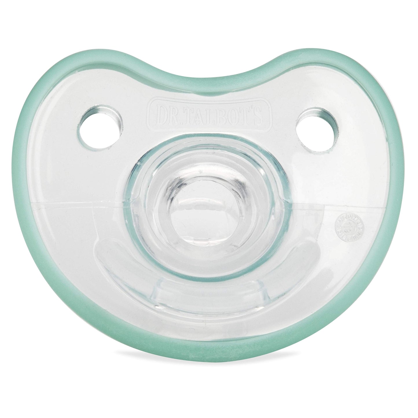 Dr. Talbot'S Soft-Flex Orthodontic Pacifiers 0-6 Months, Aqua/White, 2 Pack
