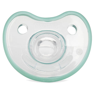 Dr. Talbot'S Soft-Flex Orthodontic Pacifiers 0-6 Months, Aqua/White, 2 Pack