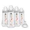 MAM Easy Active Baby Bottles 11 oz with Bonus Nipple, Fast Flow Skinsoft Silicone Nipple with Wide Neck Ergonomic Design, Easy t
