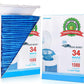 Diaper Pail Refill Bags 34 Bags 1088 Counts Compatible with Arm&Hammer Disposal System, 100% Lock Odor, Seal and Toss Diaper Pai