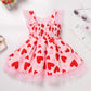 Imekis Toddler Valentines Day Outfit Girl: Baby Valentines Day Dress Infant Princess Dresses Kids Cupid Photoshoot Tulle Heart D