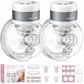 Saglve Wearable Breast Pump ABP-1506, Strong Suction Hand Free Double Electric Breast Pumps with 3 Modes & 9 Levels LED Display 