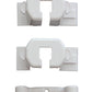 Cardinal Gates 3 Piece Plug Guard And Cord Keeper, White