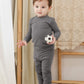 Vaenait Baby Infant Toddler Kids Cotton Sleepwear Pajama Pjs 2Pcs Set Basic Warmgrey Jm