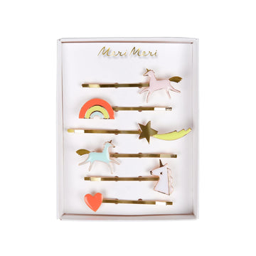 Meri Meri Unicorn Enamel Hair Slides (Pack of 6)