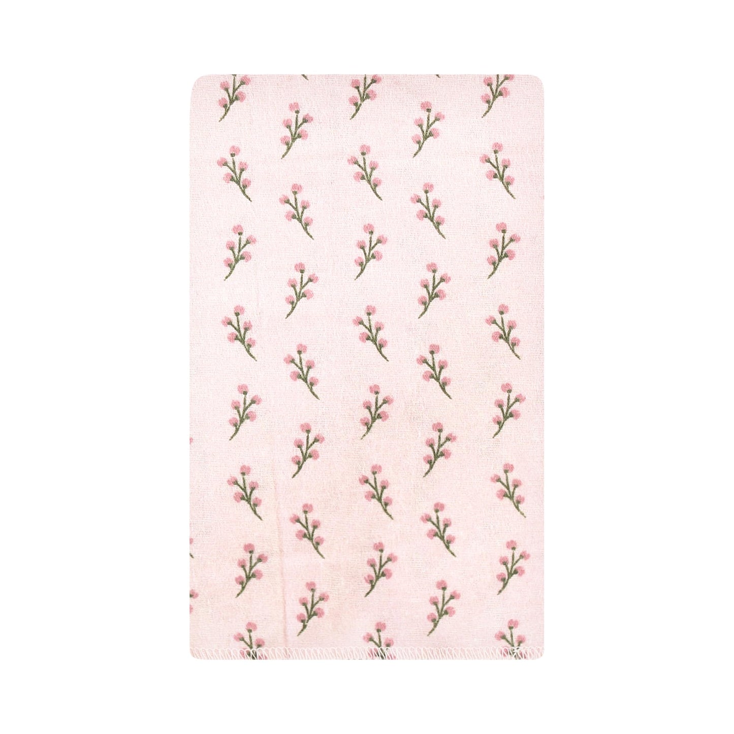 Hudson Baby Unisex Baby Cotton Flannel Burp Cloths, Soft Painted Floral 10 Pack, One Size