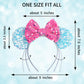 zhezesmila Sparkling Mouse Ears Sequin Bow Ears Headband for Women Hair Band Dazzling Accessories Headwear for Princess Costume