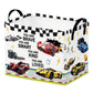Runtoo Race Car Baby Basket Nursery Decor Positive Quotes Baby Shower Decorations Boys Gift Basket Toddler Toy Box Laundry Hampe