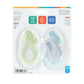 Nuby Soft Silicone Gum Massager with Hygienic Case, 2-Pack, 3 m+