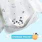 Little Dimsum Mess-Proof Baby Bibs|Infant Toddler Long Sleeve Waterproof Feeding Art Smock|Catching Food & Wipe Clean|Pack Of 2