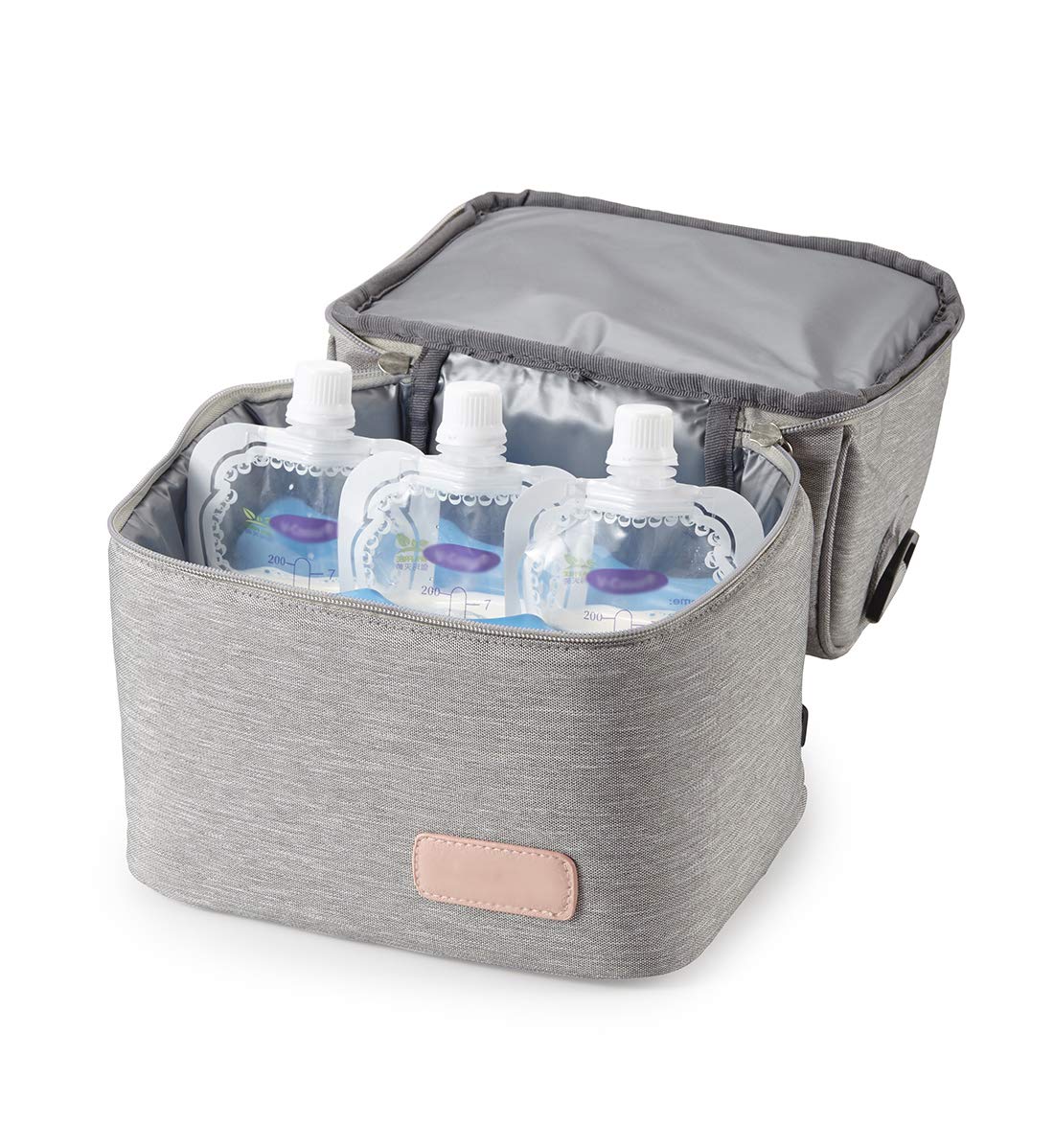 Meichoon Breast Pump Backpack Breastmilk Cooler & Insulated Baby Bottle Bag Waterproof - Portable Thermal Insulated Lunch Bag/La