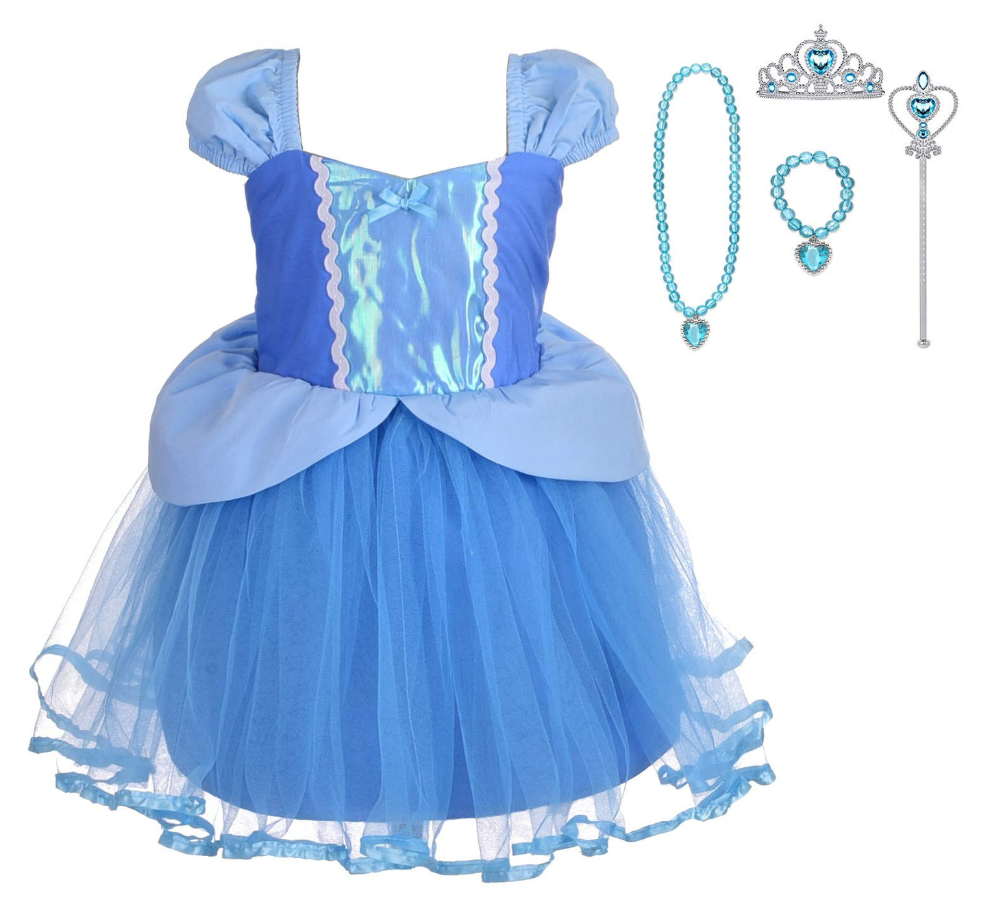 Lito Angels Princess Dress Up Costumes For Little Girls Halloween Christmas Fancy Party With Accessories Size 5