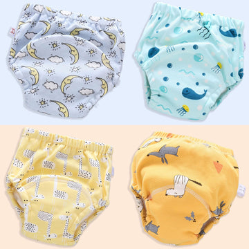 Upairy Training Underwear For Girls & Boys - Potty Training Pants For Toddlers (4Pcs F, Small)