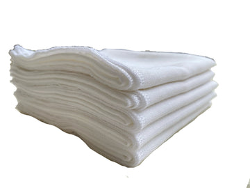 Little Sudhams Muslin Square Cloth Nappy 45Cmx45Cm 5 Pcs(White, 03 Months)