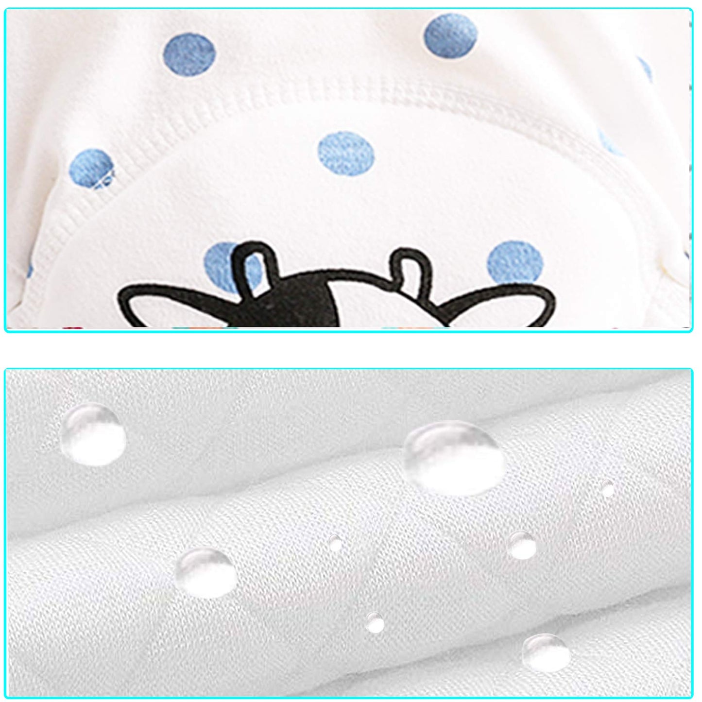 6 Pack Potty Training Pants For Boys Girls, Learning Designs Training Underwear Pants(3-4.5T)