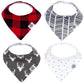 Parker Baby Co. Bandana Drool (Pack of 4) Baby Bibs for Boys, Girls, Unisex - Lumberjack Set