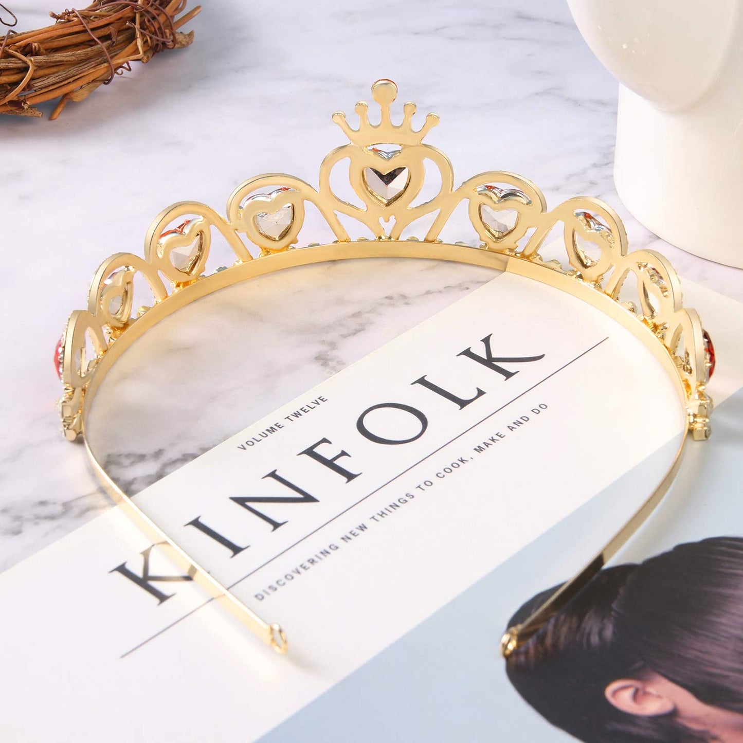 Descendants 4 Red Crown With Heart Descendants 4 Rise Of Red Costume Headdress Queen Of Hearts Gold Crown For Girls Teens Hallow