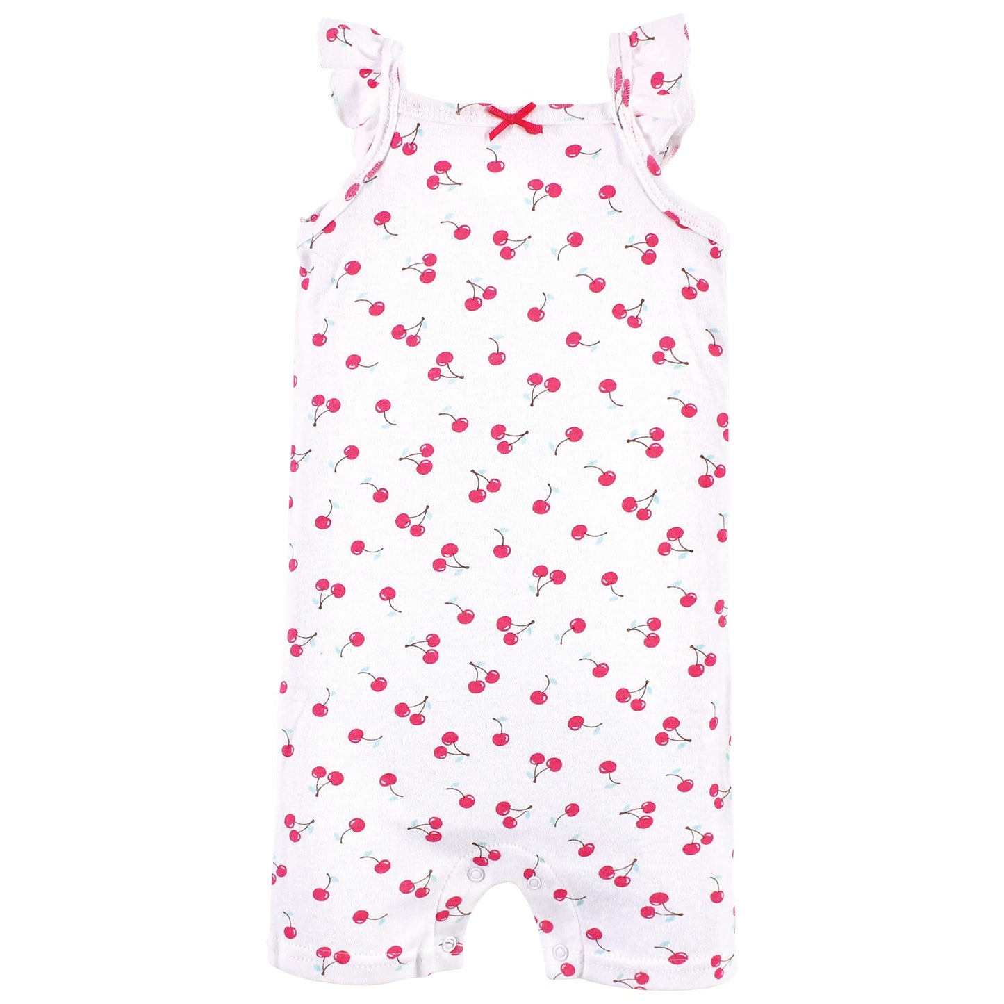 Hudson Baby Baby Cotton Rompers, Banana Split, 0-3 Months