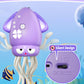 Dancing Squid Baby Toy Gifts, Dancing Octopus Tummy Time Toys, Crawling Octopus with Music and Light, Squid Baby Toy for 3 4 5 6
