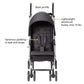 Safety 1St Step Lite Compact Stroller, Lightweight Aluminum Frame And A Breeze To Carry, At Only 15 Lbs, Back To Black