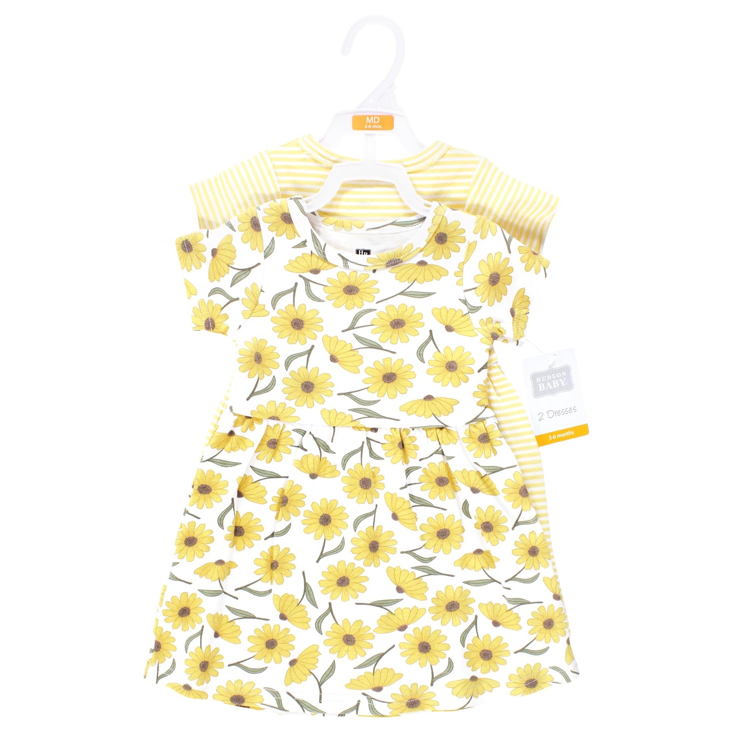 Hudson Baby Baby Girls Cotton Dresses, Daisy, 2T