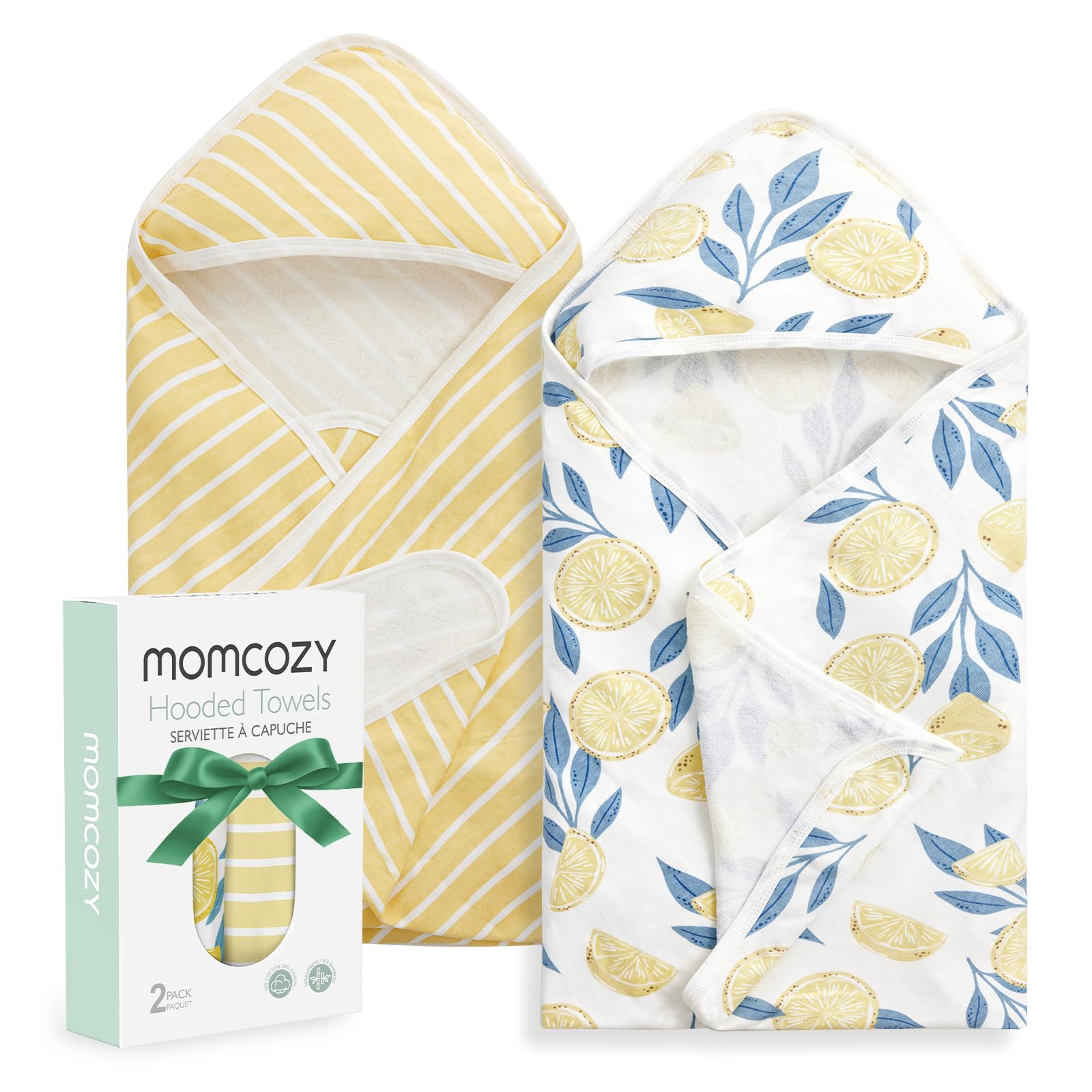 Momcozy Baby Hooded Towel, 2 Pack Baby Towel Set, Super Soft Bath Towe – Cutebab WBCBBB0CKXKR1RV