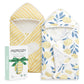 Momcozy Baby Hooded Towel, 2 Pack Baby Towel Set, Super Soft Bath Towel With Original Design, Shower Gifts For Infant, Toddler (