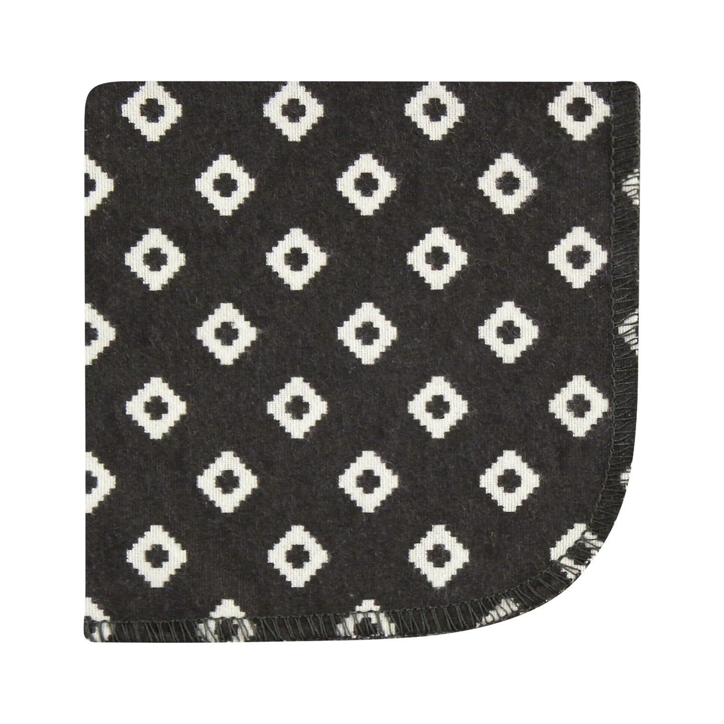 Hudson Baby Unisex Baby Flannel Cotton Washcloths, Wild Buffalo 12 Pack, One Size