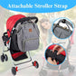 Baoyun Diaper Bag Backpack, Large Capacity Baby Diaper Bag For Boys Girls, Waterproof Travel Bag With Stroller Straps, Baby Esse