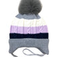 Gajraj Baby BoyS And Baby GirlS Woollen Knitted Earflap Cap (1 Year  3 Years) (Grey)