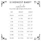 Honestbaby 3-Pack Organic Cotton Footed Harem Pants, Bright White, 6-9 Months