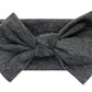 Babygiz Baby Girl Headbands-Infant,Toddler Cotton Handmade Hairbands With Bows Child Hair Accessories (Dark Gray)