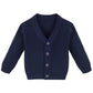 Lilax Baby Boys Basic Long Sleeve V-Neck Classic Knit Cardigan Sweater (Navy, 6-9 Months)