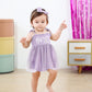 Titkkop Baby Girl 1St Birthday Clothes One Year Old Tulle Romper Sleeveless Bodysuit Cake Smash Outfits(Purple1,9-12M)