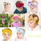 Yxiang 20Pcs Baby Bows Headbands 6' Big Newborns Bows Elastics Nylon Hairbands Ribbon Bow Hair Accessories For Newborns Infants