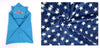 CTMKIDS Baby Wrap with Cap for Kids 74x74 cm  Blue & Baby Blankets New Born Pack of Star Wrapper Bedsheet  Navy