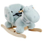 Nattou Rocking Horse Animal for Children, Romeo The Crocodile, 10-36 Months, 60 x 30 x 45 cm, Grey, 950206