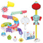 Toddler Bath Toys, Baby Bath Tub Toys with Slide Track and Elephant Shower Sprays, Fishing Floating Animals Toys, Bathtub Toys G