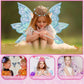 Fairy Wings For Adults Dress Up Sparkling Sheer Butterfly Halloween Costume Angel Wings For Women Girls,Blue