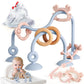 Baby Teething Relief Sensory Toys - Silicone Teether Tactile Developmental Toys for Babies, High Chair Suction Cup Toys, Montess