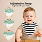 Keababies 8-Pack Organic Baby Bandana Drool Bibs For Boys Girls - Soft Cotton Drooling & Teething Bibs For Infants,Toddlers, Sup