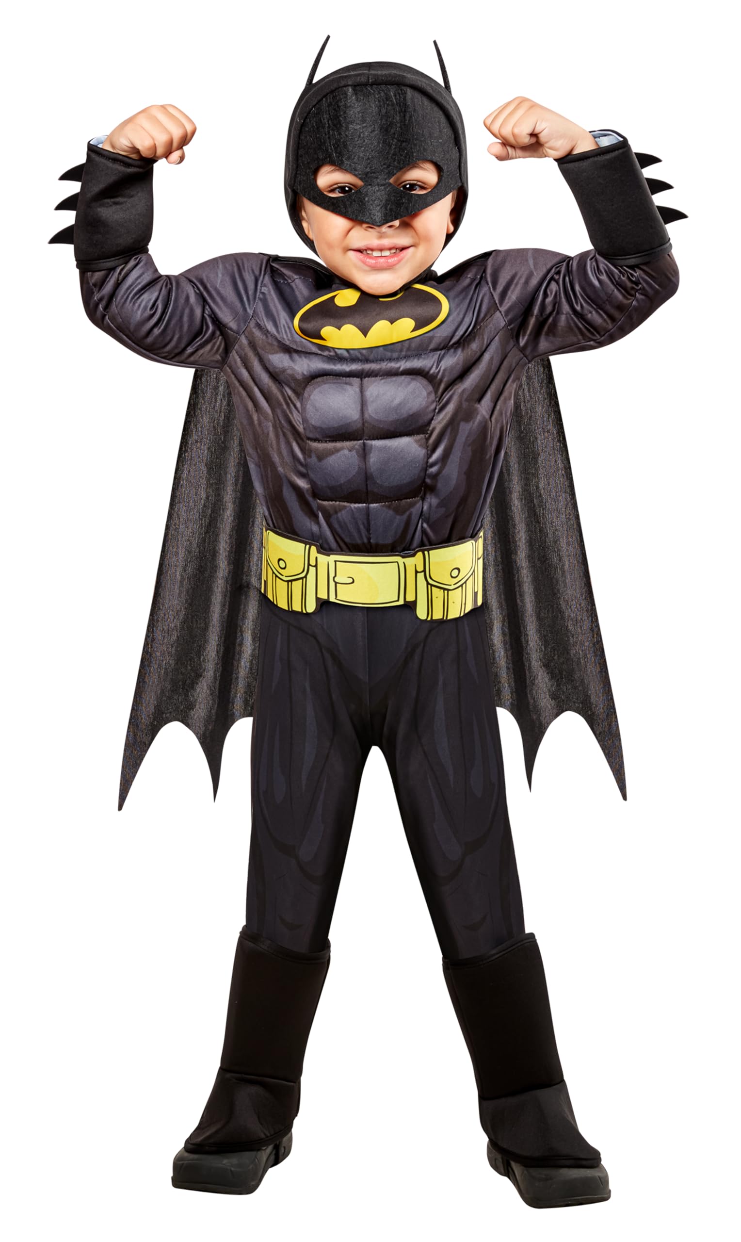 Rubies Batman Deluxe Toddler Costume 2T Black