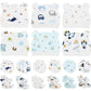 Geyoga 18 Pcs Baby Hats Mittens and Socks Set Newborn Mittens No Scratch Baby Hats and Newborn Socks for 0-6 Months(Boy)